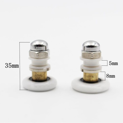 4 Pcs 28mm Shower Glass Sliding Door Hanging Wheel Roller Bathroom Sliding - Picture 3 of 11
