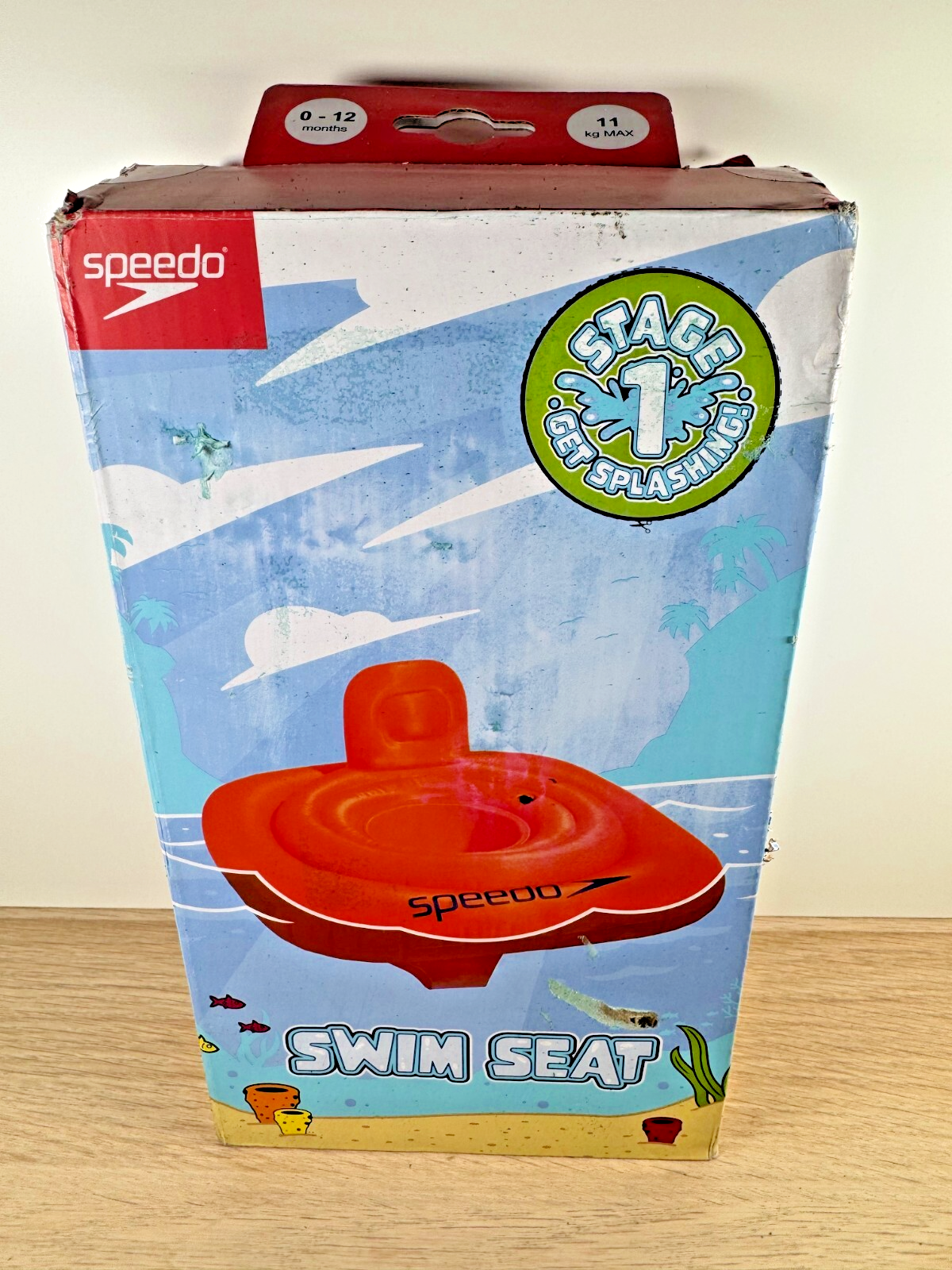 Speedo BABY SWIM SEAT inflatable 0 - 1 year old FLOAT CHAIR SWIMMING POOL - 1122