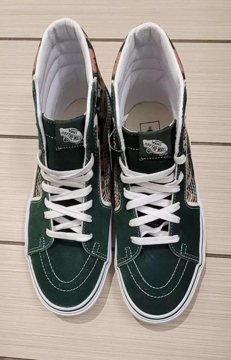 Green suede clearance vans high tops