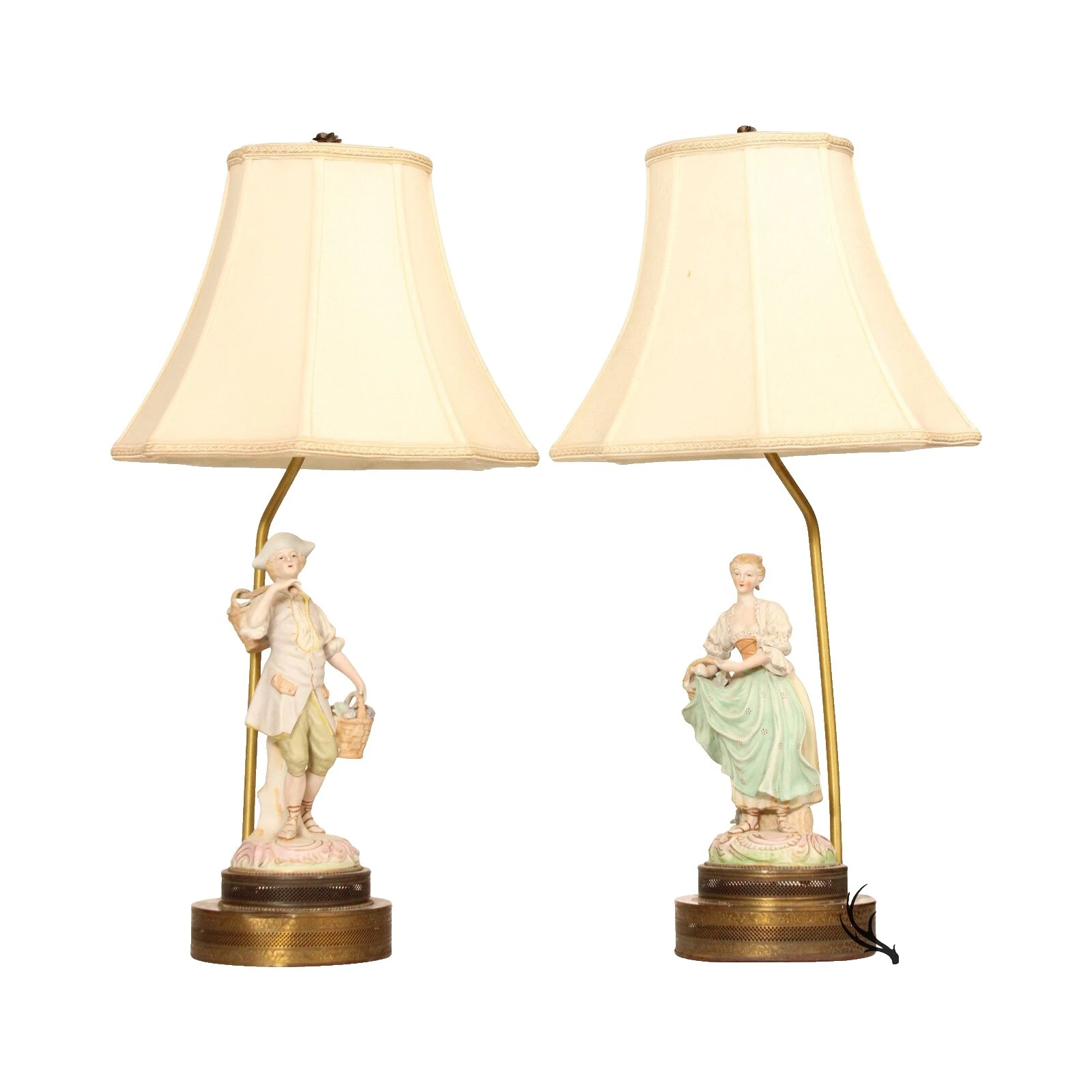 Brass Figurine Table Lamps