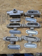 6x With Covers APPLETON 1/2" X Cross FORM 35 UNILET Conduit Body MALLEABLE IRON