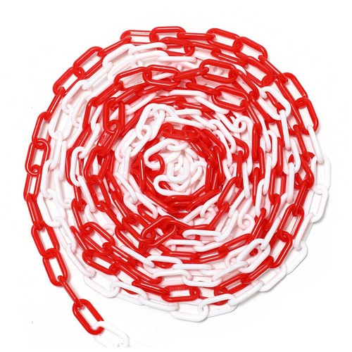 Absperrkette 6mm Stärke Kunststoffkette 25m/50m rot weiß/schwarz gelb Warnkette - Bild 6 von 18