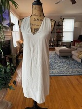 NWT Everlane The Double-Lined Silk V-Neck Dress  (DR10000