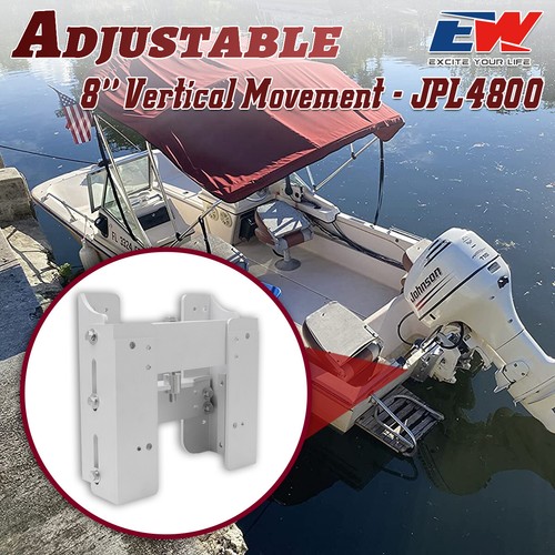 Aluminum 8'' Adjustable Outboard Motor Boat Jack Plate Replacement JPL4800 NEW eBay