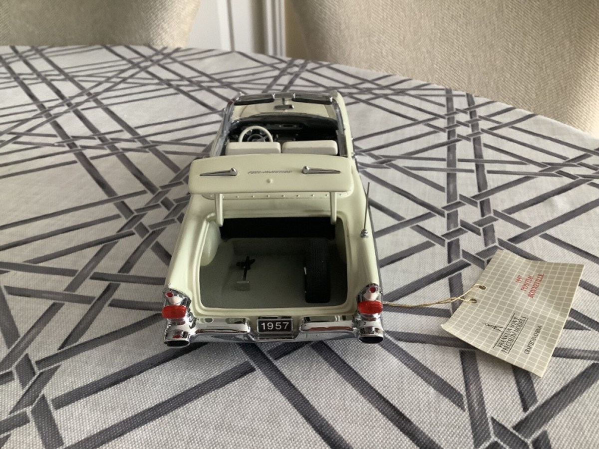 Franklin Mint 1:24 1957 Pontiac Bonneville ~ B11VB59 Ivory | eBay