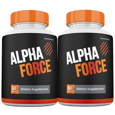 Alpha Force Capsules for Men, Max Strength, Alpha Force Male Supplement (2 Pack)