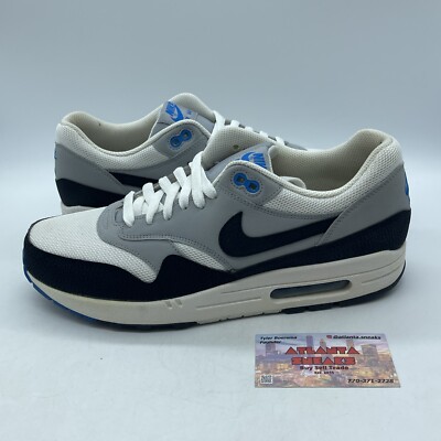 Size 11 Nike Air Max Essential Wolf Grey White Blue Suede (537383-104) 
