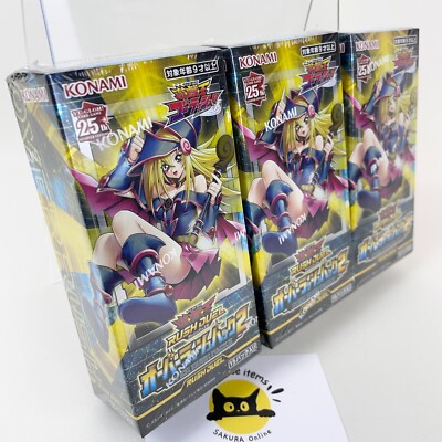 Yu-Gi-Oh Rush Duel Over Rush Pack 2 Box x3 Japanese Sealed New w