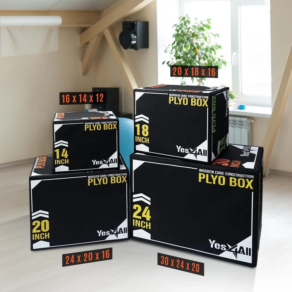 Caja Plyo de Salto Pliométrica Suave Acolchada Acondicionamiento Versátil Entrenamiento de Fuerza Foto 4 de 4