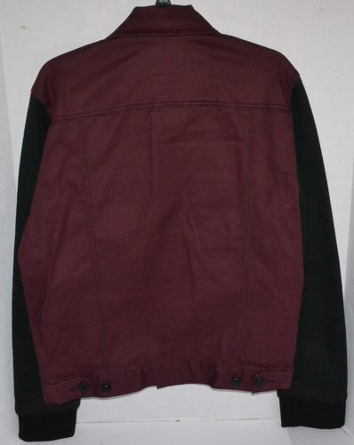 Guess Los Angeles Men's Trucker Denim Jean Jacket Size Large Plum - Picture 2 of 8