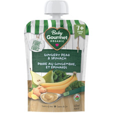 4-Pack Baby Gourmet Organic Puree Gingery pear  spinach