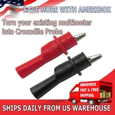 NEW Multimeter Test Lead Kit Electrical Alligator Crocodile Clip Test Probe Tool