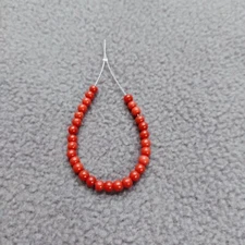 100%Natural Sea Coral Beads Loose Gemstone Italy Red Coral Undyed Beads 1"Strand