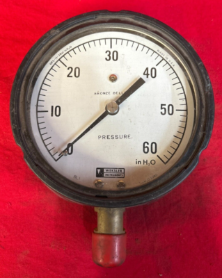 #ad #ad WEKSLER GP2 15 3BEL IN H2O PRESSURE GAUGE 4 1 2quot; FACE DIA $125.00