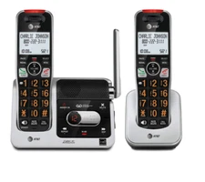 AT&T BL102-2 Cordless Phone Answering Machine Call Block 2 Handsets DECT 6.0