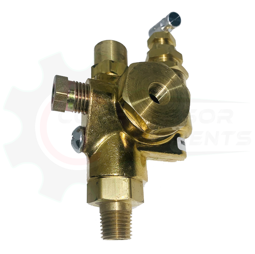 Conrader Piloted Unloader Check Valve 1/4" FNPT In X 1/4" MNPT Out / 125-150 PSI - Picture 6 of 9