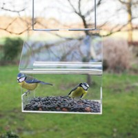 Esschert Design Vogelfutterhaus Acryl, Futterstation, Futterhaus FüR VöGel FB373