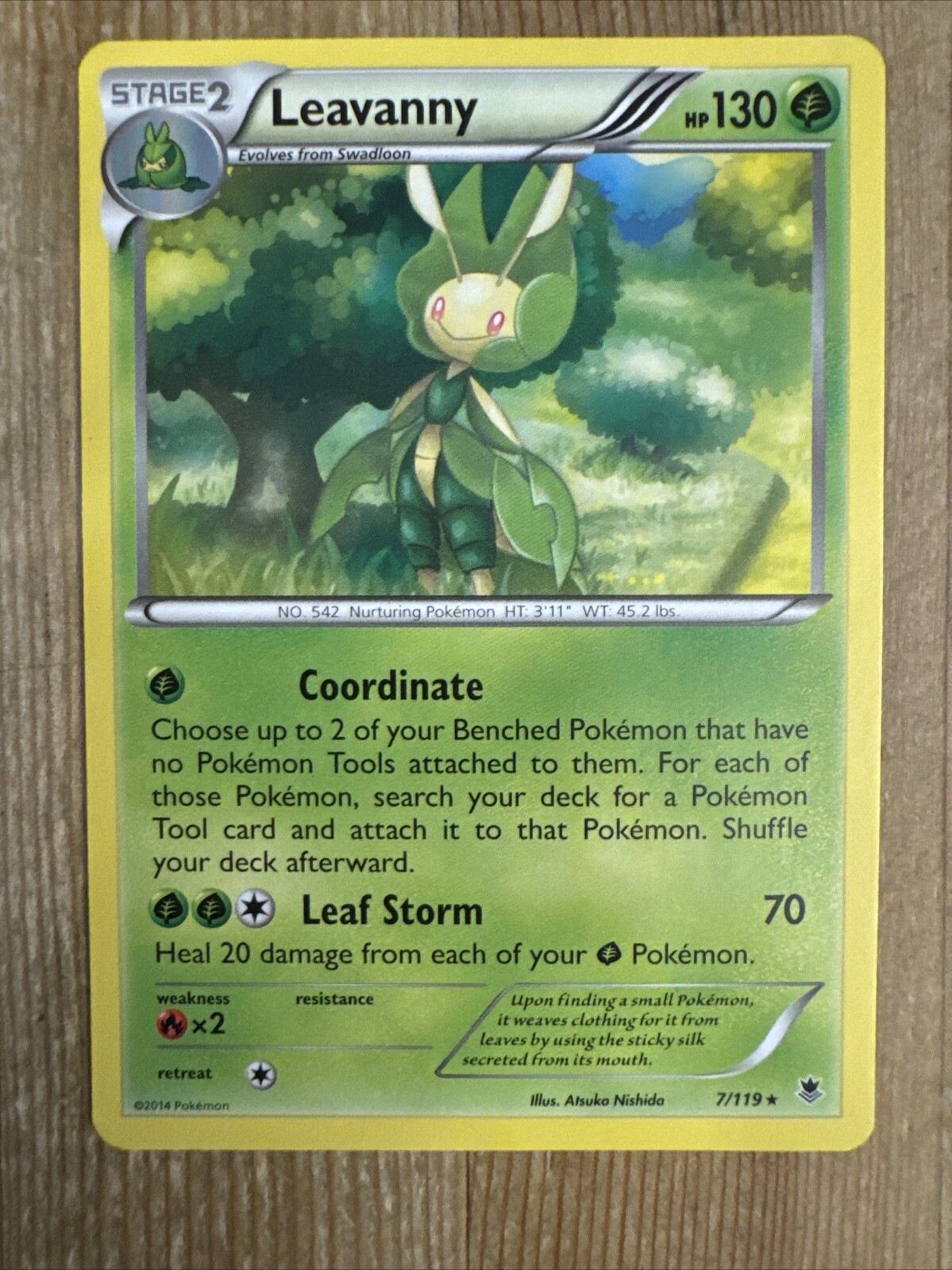Leavanny - 7/119 - Rare DMG English Pokemon Phantom Forces