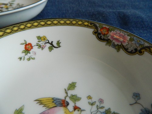 Noritake China Circa 1921 "Pheasant" (3) 5 1/4" Fruit Bowls 4-4 - Picture 3 of 7