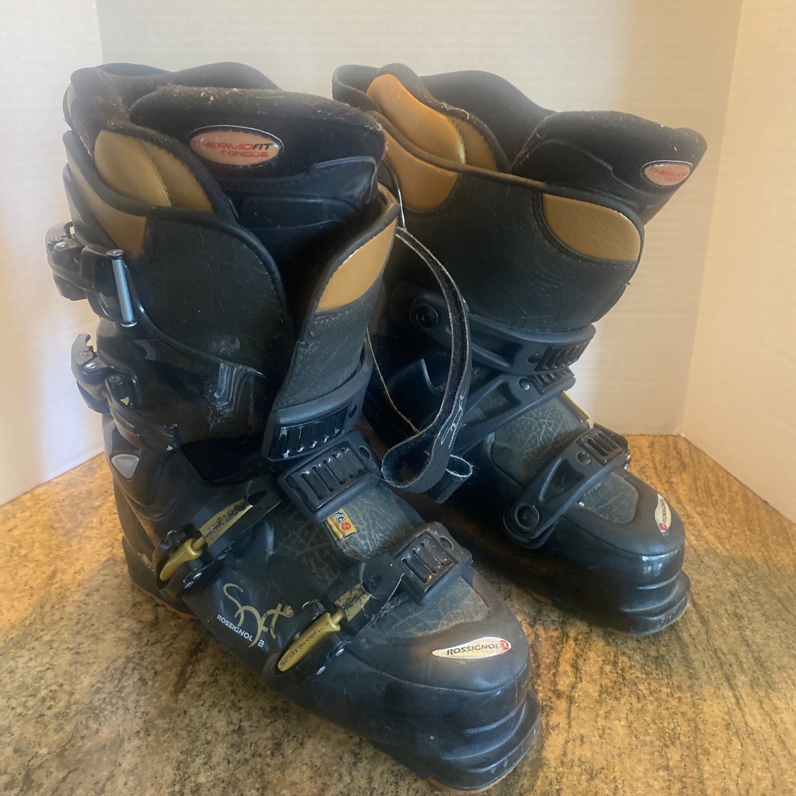 SALOMON Scarponi da sci Rossignol Soft Cockpit Rebound Downhill Thermo Fit neri taglia 26 26 5