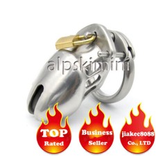 Metal Stainless Steel Male Chastity Belt Cage Device Restraint Spiked-ring Lock