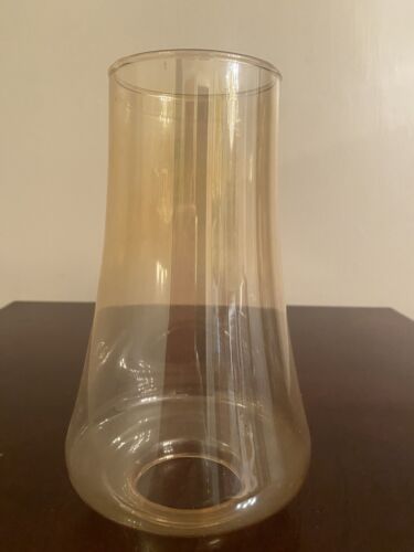 7” H x 2" Fitter BRANDY SMOKE GLASS SHADE IRIDESCENT GLOBE Deeper Color - 第 1/9 張圖片