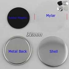 1-1/4" 32MM Rubber Magnetic Card 100 Sets/Pack Professional Button Maker