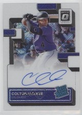 2022 Panini Donruss Optic White Mojo Prizm 18/99 Colton Welker #RRS-CW Auto 12xs
