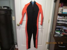 Mens Performance Dive Suit Wet Suit Medium M Black Orange