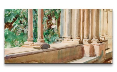 120x60cm Remaster John Singer weltberühmtes Gemälde zeitlose Kunst Tempel Säulen