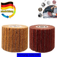 Schleifwalze Nylon Vlies 120x100x19 &ndash; f&uuml;r Satinieren von Edelstahl & Aluminium