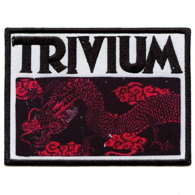 Trivium Rock Band Patch Deadmen & Dragons Silhouette Sublimated Embroidery Iron