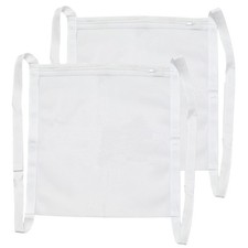 Mormchlots 2pcs 15.7x15.7inch Sneaker Laundry Bags with Zipper,White Dryer Bag