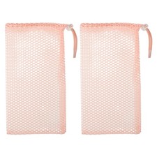 2 Pcs Ballet Shoe Storage Bag Dance Mesh Shoes Bags for Travel Makeup