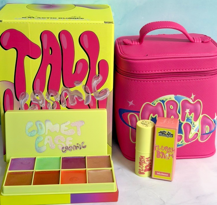 Made By Mitchell Comet Case Cosmic Pink Tall Vanity Blursh Balm NWB Worth £64