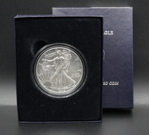 2009 AMERICAN EAGLE 1-OZ .999 SILVER UNCIRCULATED COIN & BOX