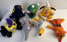 VINTAGE MEANIES BEANIES SERIES 1 PLUSH - LOT OF 7 WITH TAGS 1997 E22