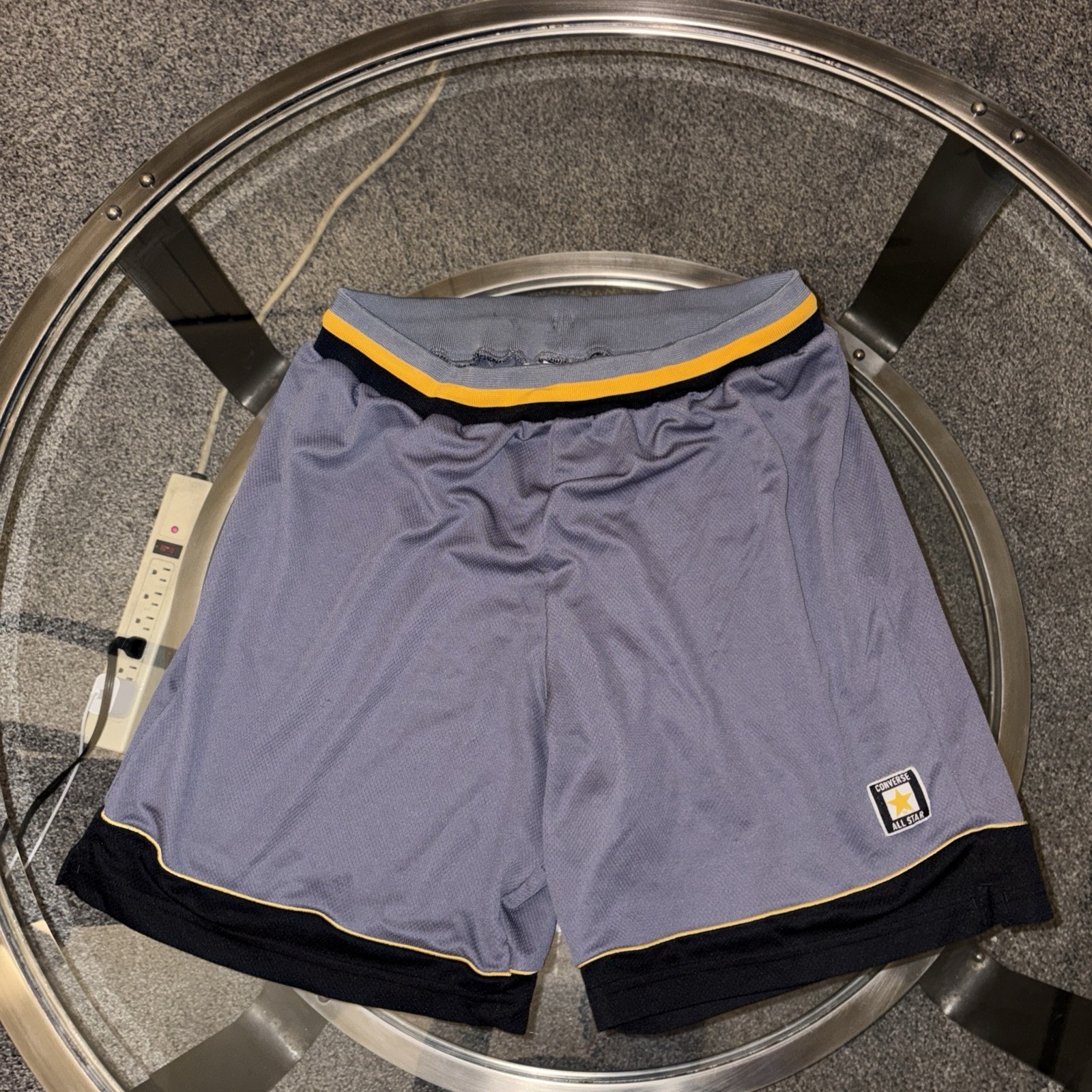 Vintage Converse Basketball Shorts Men Medium Gray Athletic