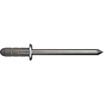 GESIPA Poly Grip Mehrbereichsniete Flachrundkopf 4.8x10 Aluminium mit A2-Dorn