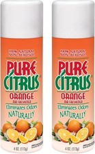 2 pack Pure Citrus Orange Air Freshener, 4Oz. Orange Scented Non-Aerosol NEW