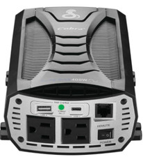 Cobra PURE SINE 400W Power Inverter, Portable   400 Watt Car Charger, 2 Grounded