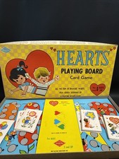 HTF Hearts Playing Card Board Game Complete Unpunched Movers READ
