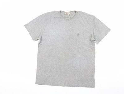 Graues T-Shirt Herren UK Größe L Pinguin von Munsingwear
