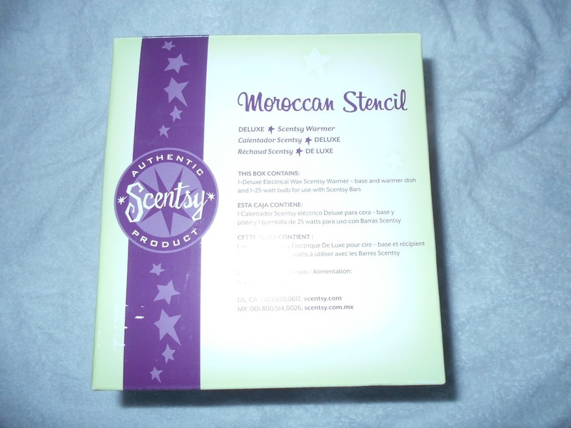 NEW SCENTSY MOROCCAN STENCIL DELUXE CANDLE WARMER EARTHY DESIGN 2010 RETIRED NIB