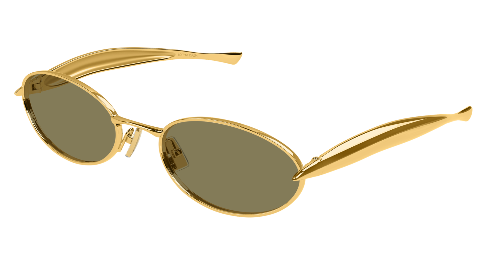 Bottega Veneta BV1386S 006 Gold Sunglasses Unisex New Authentic