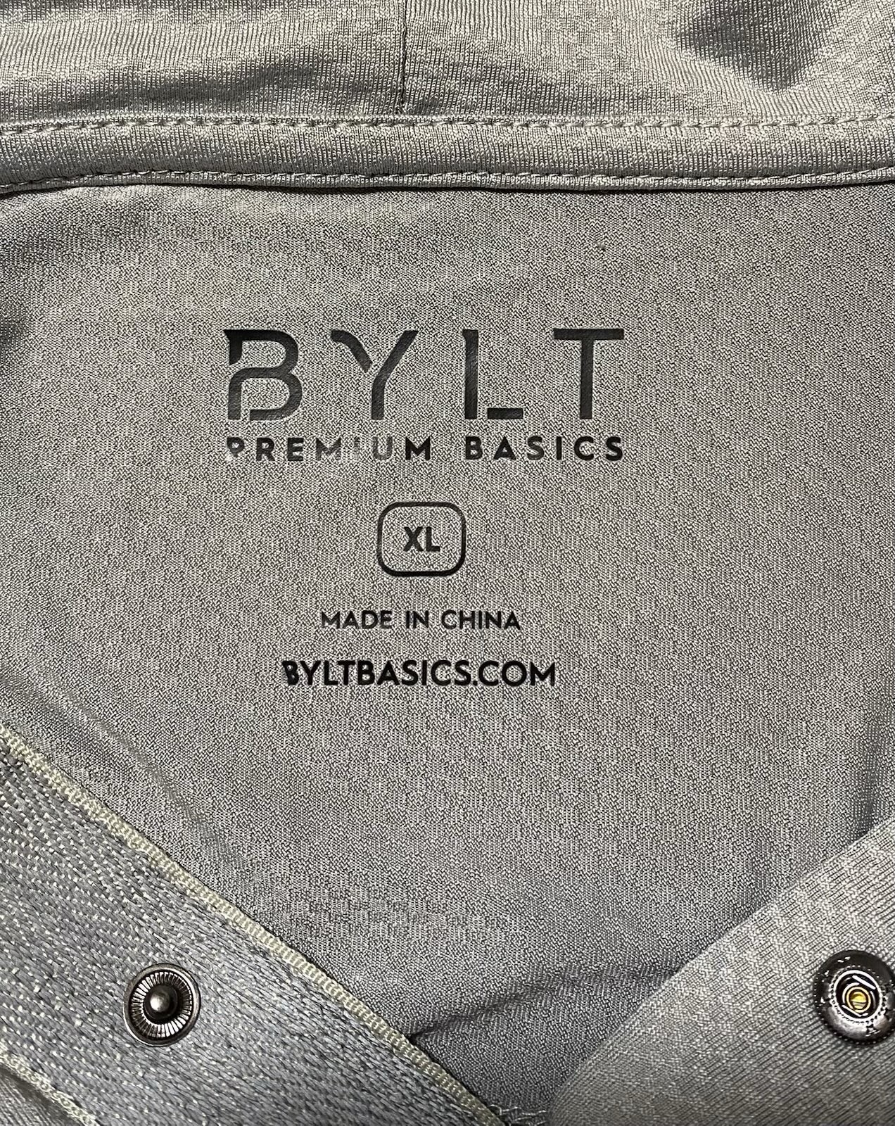 BYLT Storm Performance Circuit NWT Pullover XL Mens Snap Hoodie Gray New