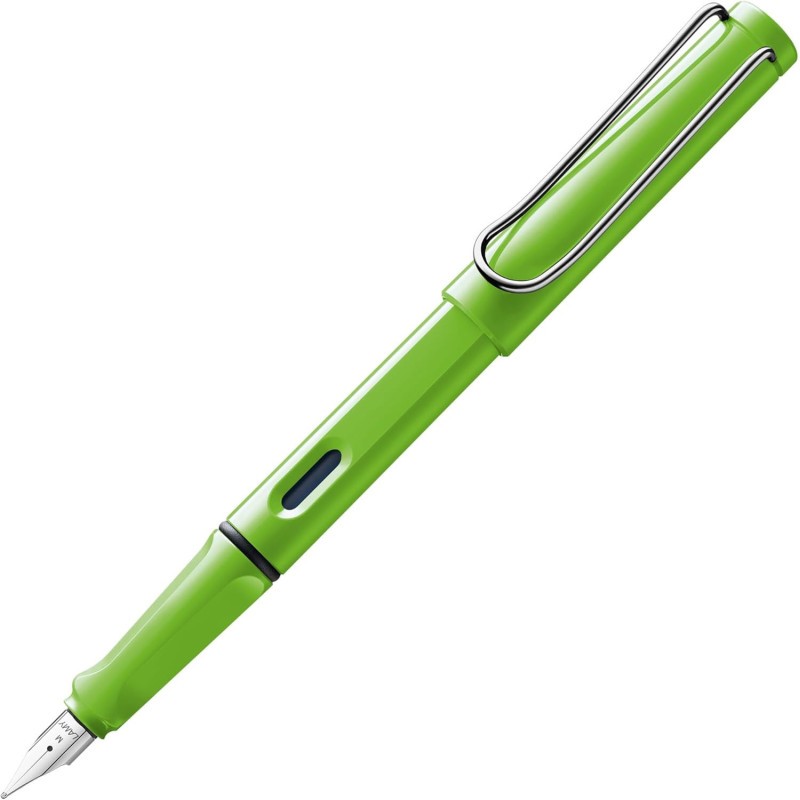 Stylo plume gaucher LAMY Safari vert rechargeable écriture moyenne