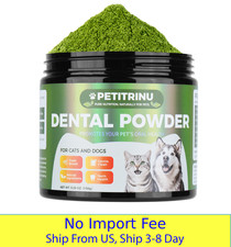 Pet Dental Powder for Dogs Cats 150g Plaque Tartar Control Fresh Breath Oral Car