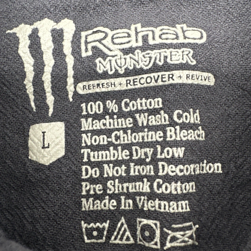 Рубашка на пуговицах Rehab Monster мужская L логотип с черным карманом... #27354 - Изображение 2 из 4