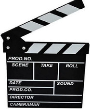 Wooden Clapboard Director Film Movie Cut Action Scene Slateboard Clapper Board S